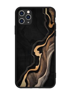 Abstract Art Glossy Metal TPU Phone Cover for Apple Iphone 11 Pro Max