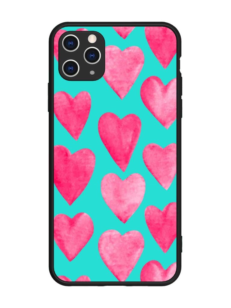Beautiful Vector Illustration Glossy Metal Phone Cover for Apple Iphone 11 Pro Max