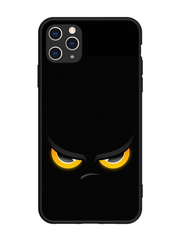 Scary Yellow Eye Glossy Metal TPU Phone Cover for Apple Iphone 11 Pro Max