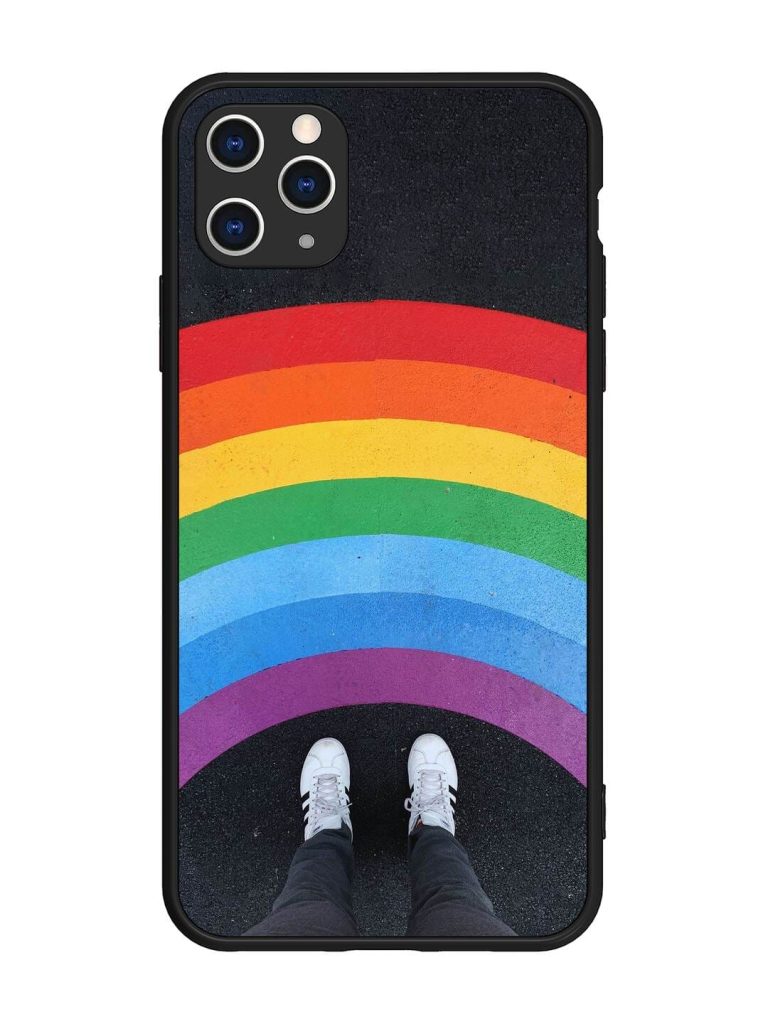 Legs Rainbow Glossy Metal TPU Phone Cover for Apple Iphone 11 Pro Max