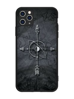 Lighting Cross Glossy Metal Phone Cover for Apple Iphone 11 Pro Max