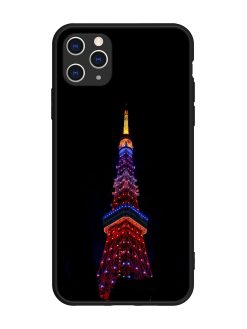 Eiffel Tower Night View Glossy Metal Phone Cover for Apple Iphone 11 Pro Max