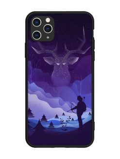 Deer Forest River Glossy Metal Phone Cover for Apple Iphone 11 Pro Max