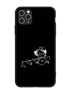 Krishna Flute Glossy Metal Phone Cover for Apple Iphone 11 Pro Max