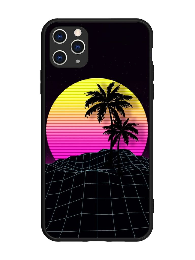 Coconut Vector Glossy Metal Phone Cover for Apple Iphone 11 Pro Max