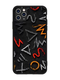 Grungy Graffiti Glossy Metal Phone Cover for Apple Iphone 11 Pro Max
