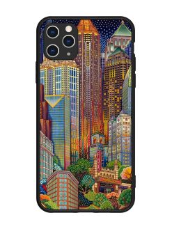 Cityscapes Art Glossy Metal Phone Cover for Apple Iphone 11 Pro Max