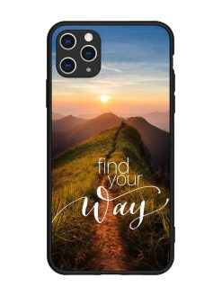 Find Your Way Glossy Metal Phone Cover for Apple Iphone 11 Pro Max