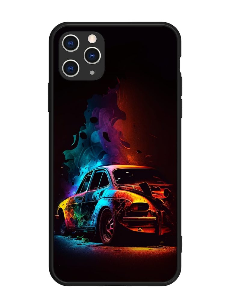 High Classic Car Art Glossy Metal Phone Cover for Apple Iphone 11 Pro Max