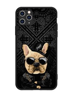 Gangsta Cool Sunmetales Dog Glossy Metal Phone Cover for Apple Iphone 11 Pro Max