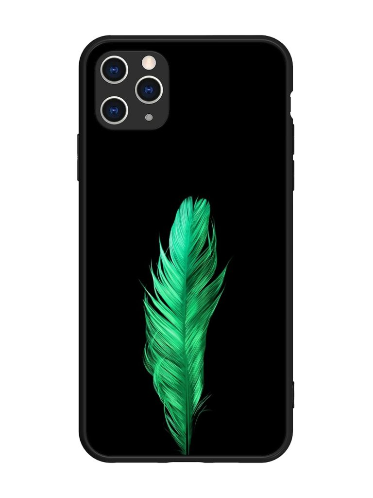 Feather Texture Glossy Metal Phone Cover for Apple Iphone 11 Pro Max