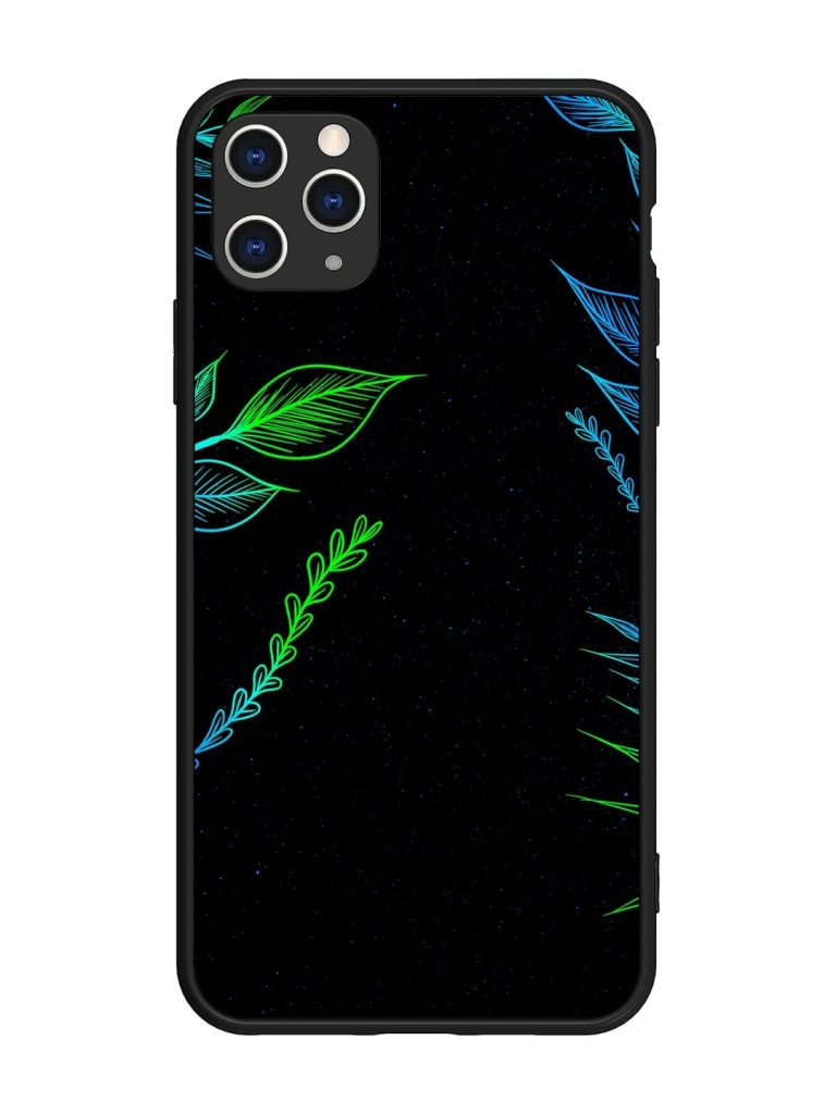 Aesthetic Neon Glossy Metal Phone Cover for Apple Iphone 11 Pro Max
