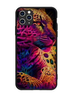 Leopard Art Glossy Metal Phone Cover for Apple Iphone 11 Pro Max