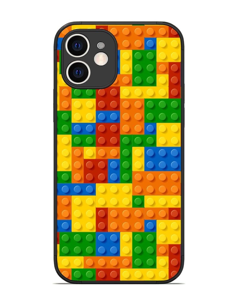 Building Blocks Glossy Metal TPU Phone Cover for Apple Iphone 12