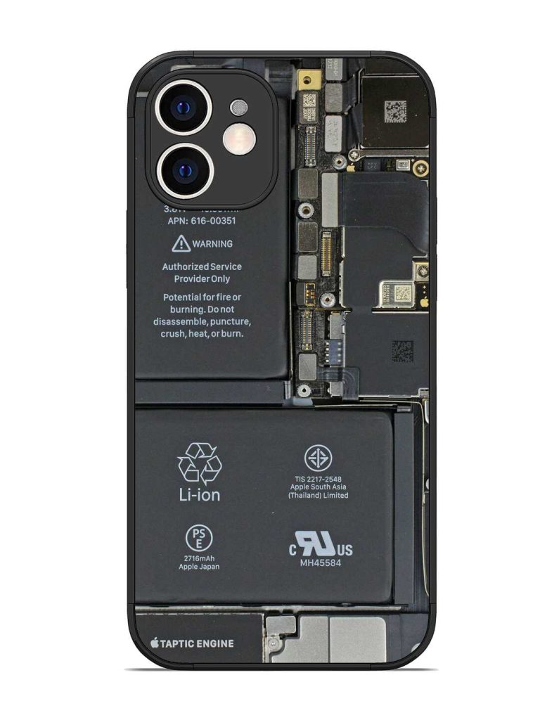 Phone Insider Glossy Metal Phone Cover for Apple Iphone 12
