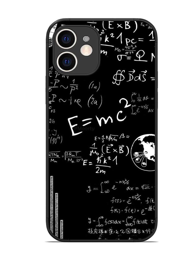 E=Mc2 Mass?Energy Equivalence Glossy Metal Phone Cover for Apple Iphone 12