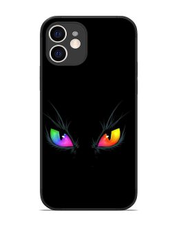 Cat Eyes Glossy Metal Phone Cover for Apple Iphone 12