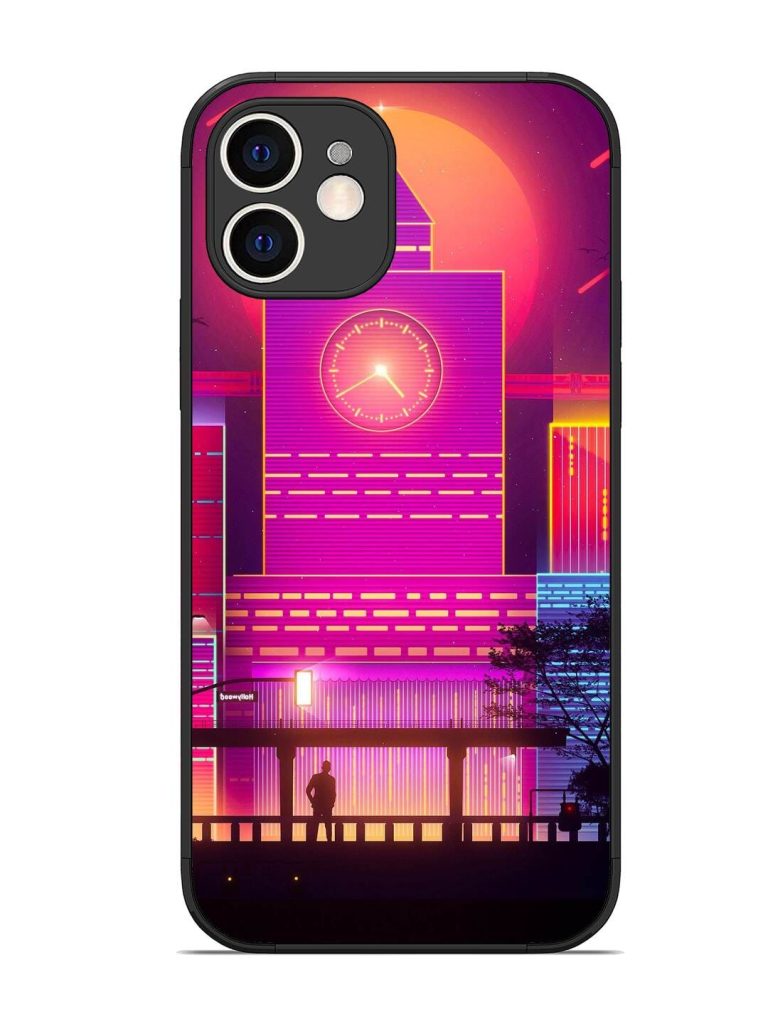 Clock Tower Glossy Metal TPU Phone Cover for Apple Iphone 12