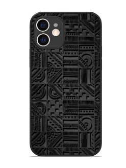 Seamless Pattern Glossy Metal Phone Cover for Apple Iphone 12