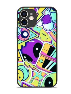 Scratch Art Glossy Metal Phone Cover for Apple Iphone 12