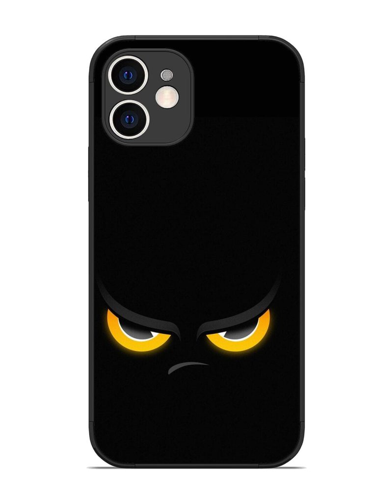 Scary Yellow Eye Glossy Metal TPU Phone Cover for Apple Iphone 12