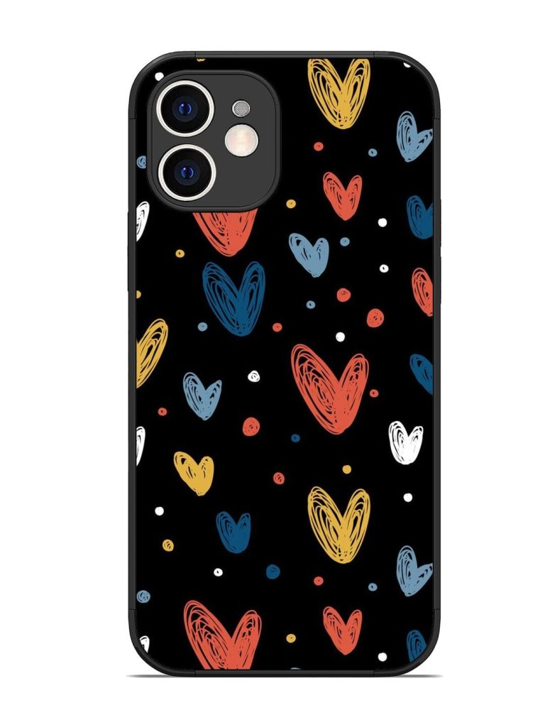 Happy Valentines Day Glossy Metal TPU Phone Cover for Apple Iphone 12