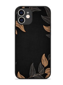 Foliage Art Glossy Metal Phone Cover for Apple Iphone 12