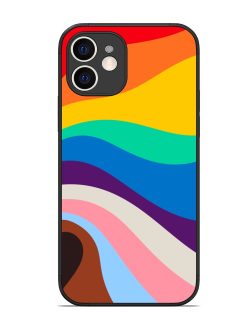 Minimal Pride Art Glossy Metal Phone Cover for Apple Iphone 12
