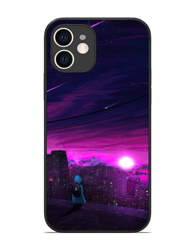Empty Attempt Glossy Metal Phone Cover for Apple Iphone 12