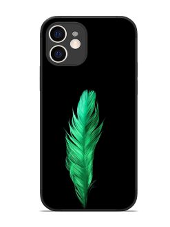 Feather Texture Glossy Metal Phone Cover for Apple Iphone 12