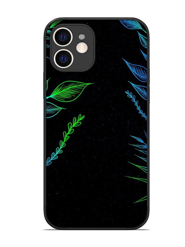 Aesthetic Neon Glossy Metal Phone Cover for Apple Iphone 12