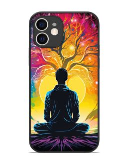 Mind Colourful Glossy Metal Phone Cover for Apple Iphone 12