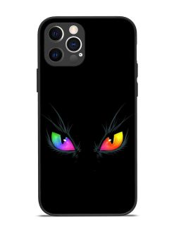 Cat Eyes Glossy Metal Phone Cover for Apple Iphone 12 Pro