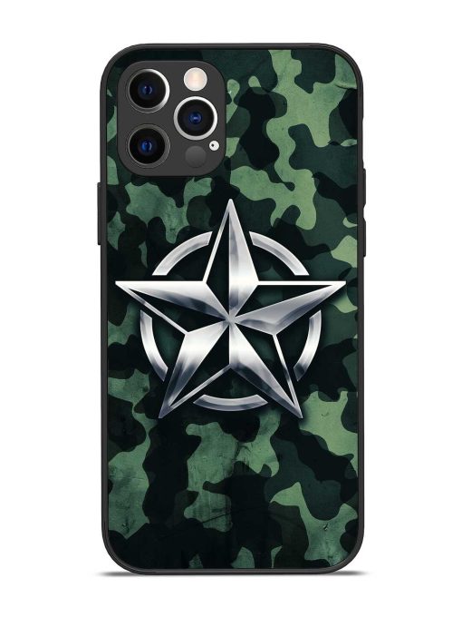 Indian Army Star Design Glossy Metal Phone Cover for Apple Iphone 12 Pro Edge Zapvi