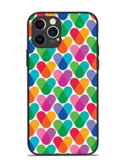 Overlapping Colors Colorful Glossy Metal TPU Phone Cover for Apple Iphone 12 Pro