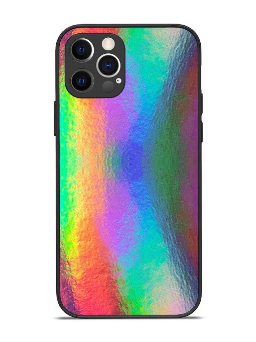 Colorful Holographic Background Glossy Metal TPU Phone Cover for Apple Iphone 12 Pro Edge Zapvi