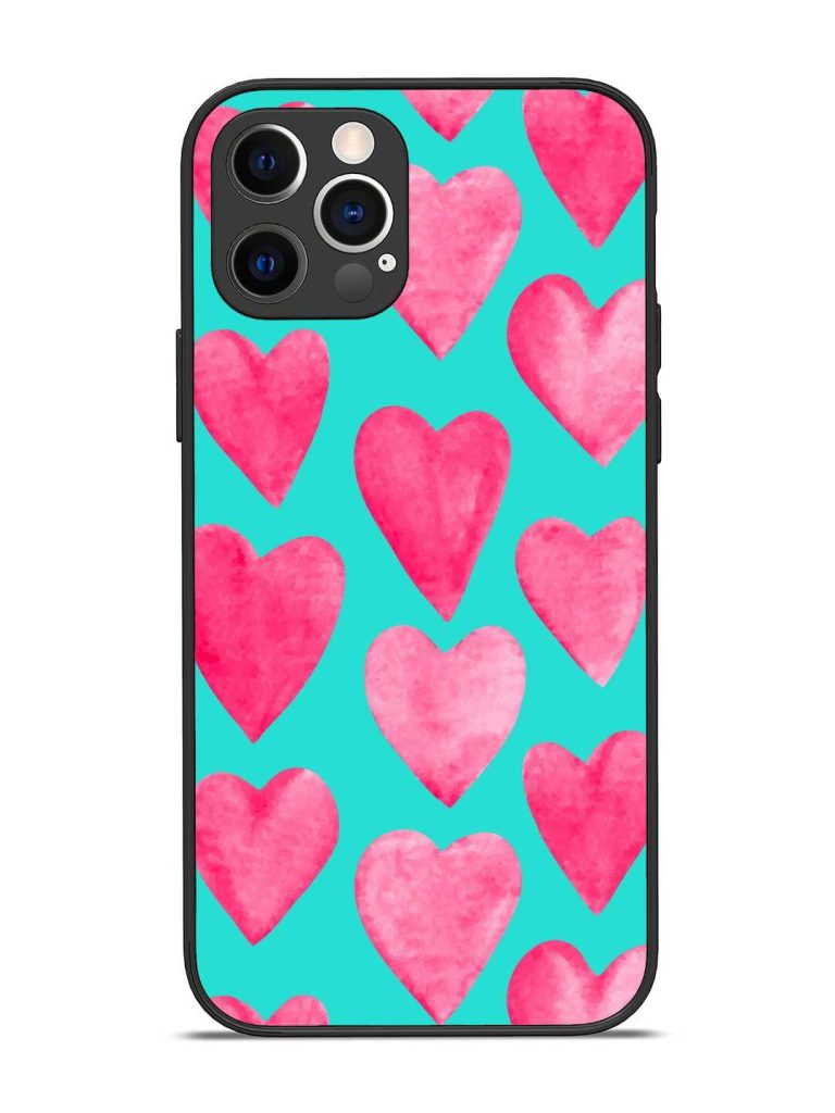 Beautiful Vector Illustration Glossy Metal Phone Cover for Apple Iphone 12 Pro