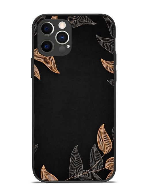 Foliage Art Glossy Metal Phone Cover for Apple Iphone 12 Pro Edge Zapvi