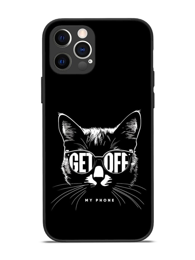 Get Off Glossy Metal TPU Phone Cover for Apple Iphone 12 Pro