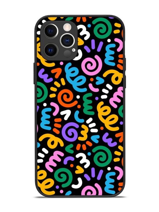 Colorful Seamless Vector Glossy Metal Phone Cover for Apple Iphone 12 Pro Edge Zapvi