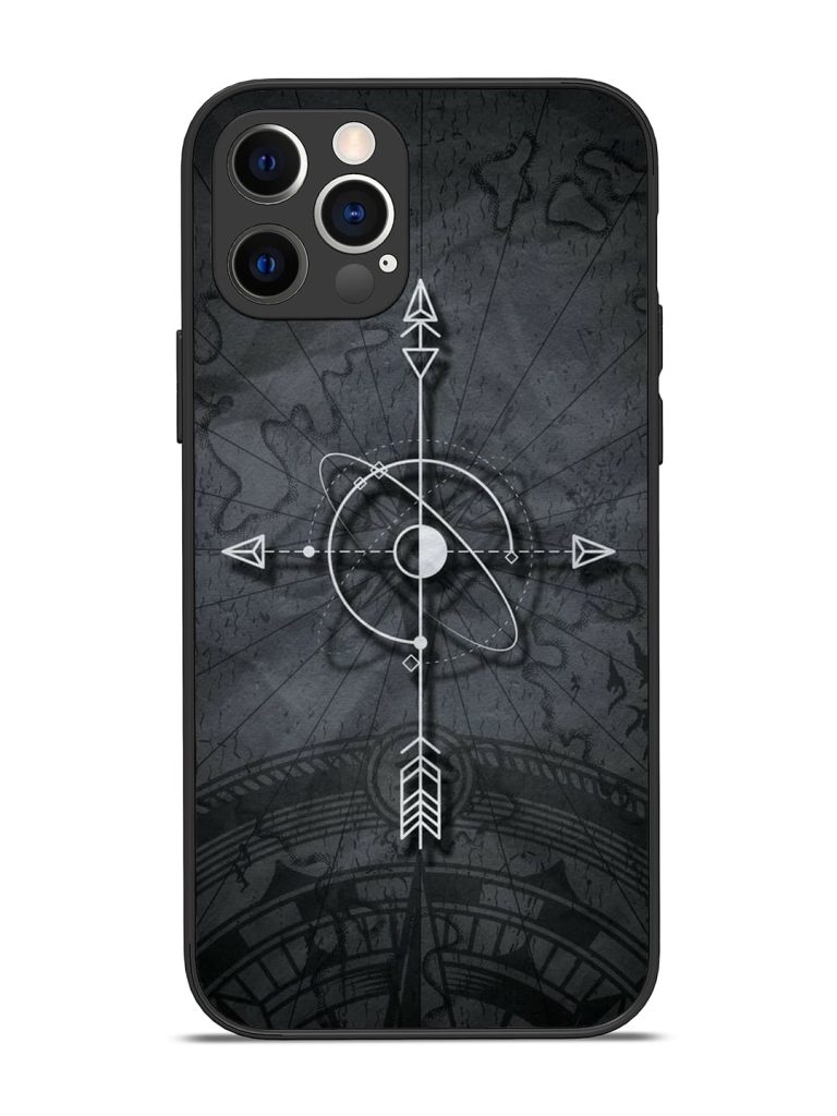 Lighting Cross Glossy Metal Phone Cover for Apple Iphone 12 Pro