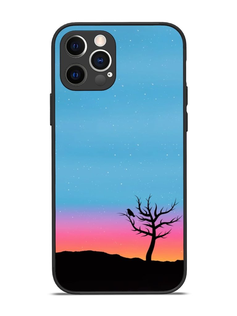Natural Gradient Glossy Metal Phone Cover for Apple Iphone 12 Pro