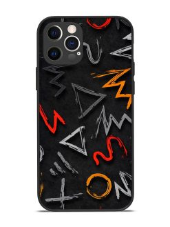 Grungy Graffiti Glossy Metal Phone Cover for Apple Iphone 12 Pro