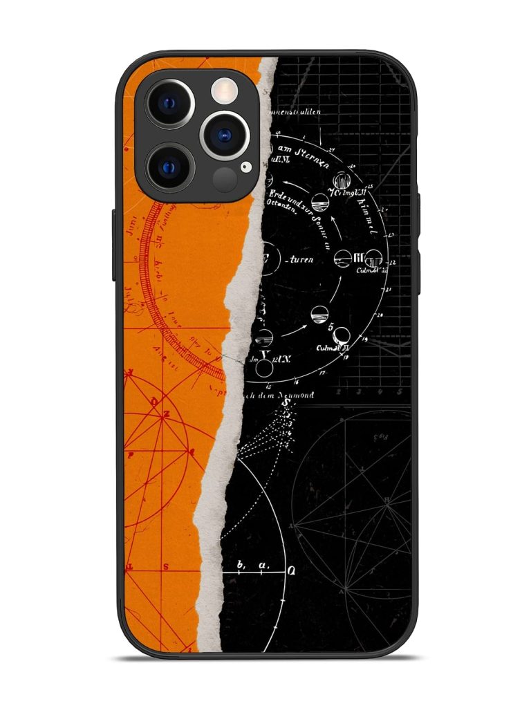 Planning Zoning Glossy Metal Phone Cover for Apple Iphone 12 Pro
