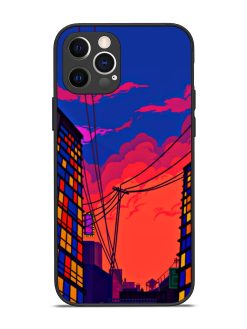 Metropolitan Area Glossy Metal Phone Cover for Apple Iphone 12 Pro