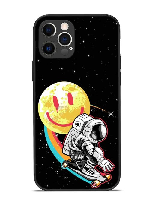 Astronaut Art Glossy Metal Phone Cover for Apple Iphone 12 Pro Edge Zapvi