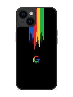 Google Logo Glossy Metal Phone Cover for Apple Iphone 14