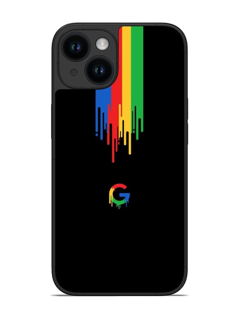 Google Logo Glossy Metal Phone Cover for Apple Iphone 14