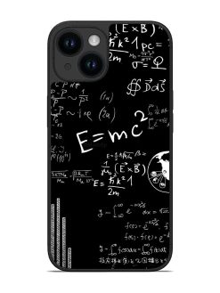 E=Mc2 Mass?Energy Equivalence Glossy Metal Phone Cover for Apple Iphone 14