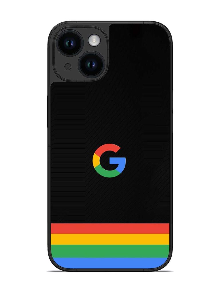 Google Logo Art Glossy Metal Phone Cover for Apple Iphone 14